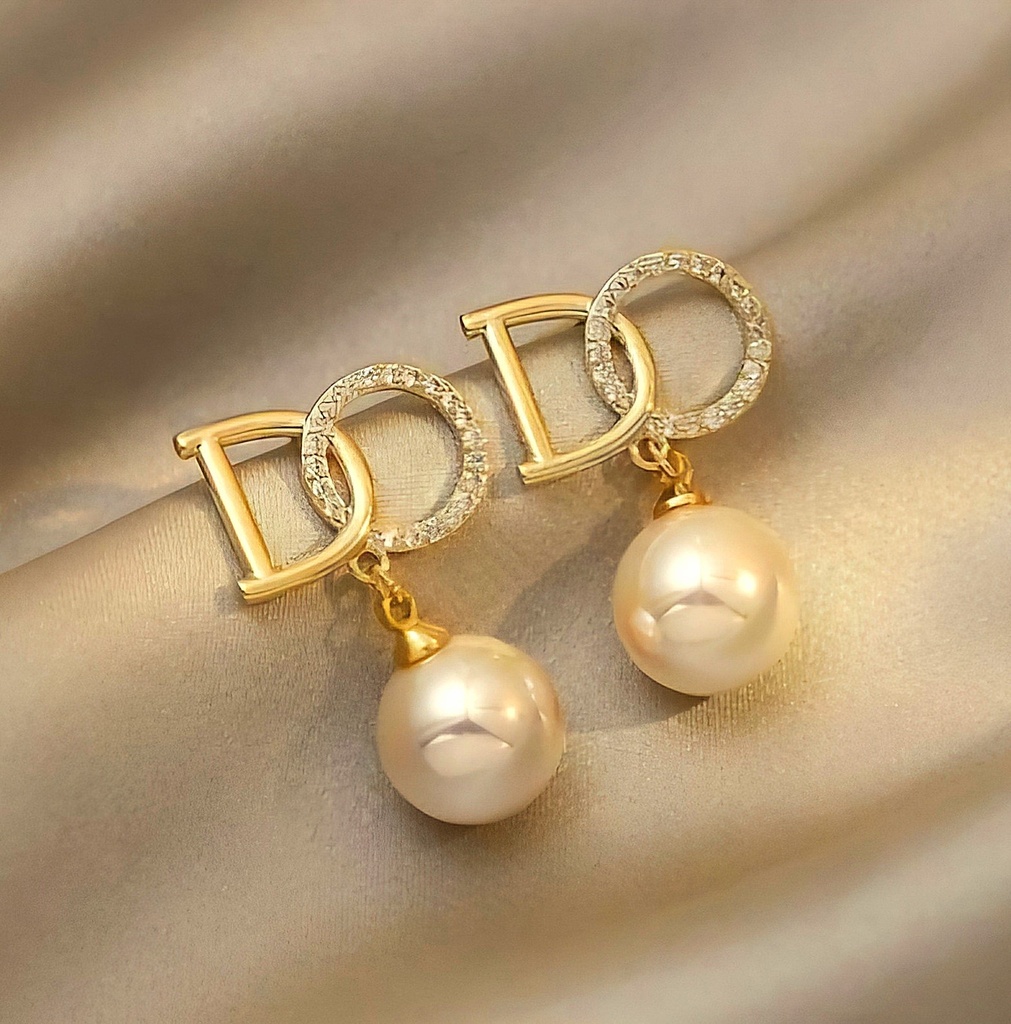 D Letter Earrings